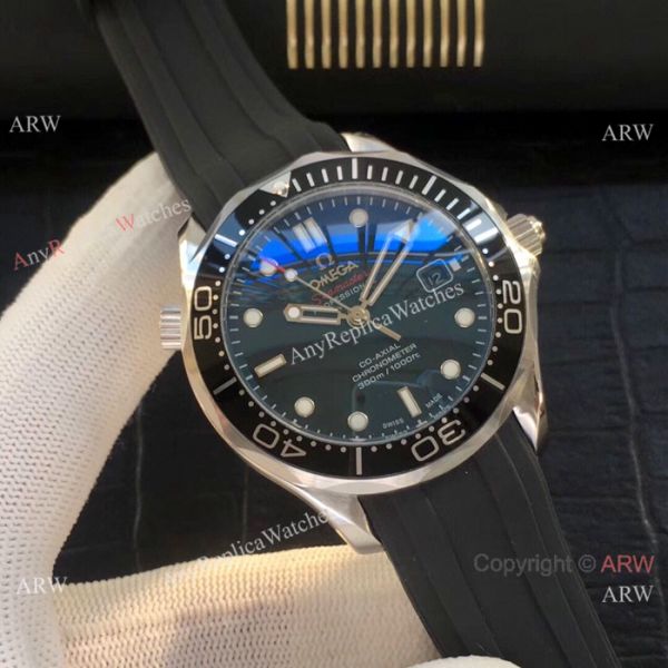 Omega Seamaster James Bond Omega Clone Watch Blue rubber Band Omega Seamaster James Bond Omega Clone Watch Blue rubber Band
