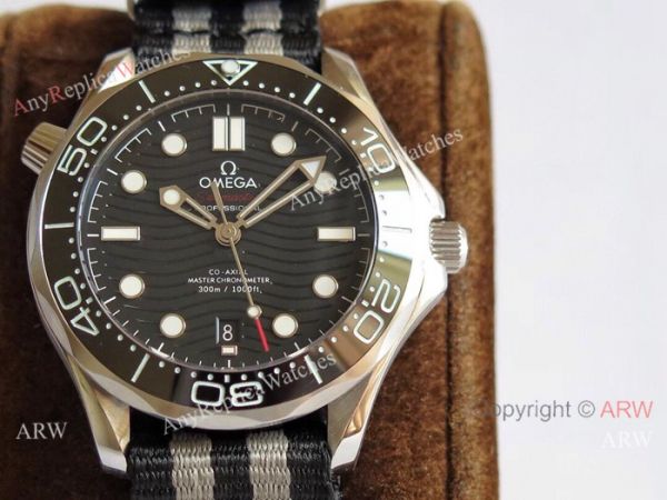(OM)Swiss Omega Seamaster Diver 300m Nylon Band watch Omega 8800 Movement (OM)Swiss Omega Seamaster Diver 300m Nylon Band watch Omega 8800 Movement