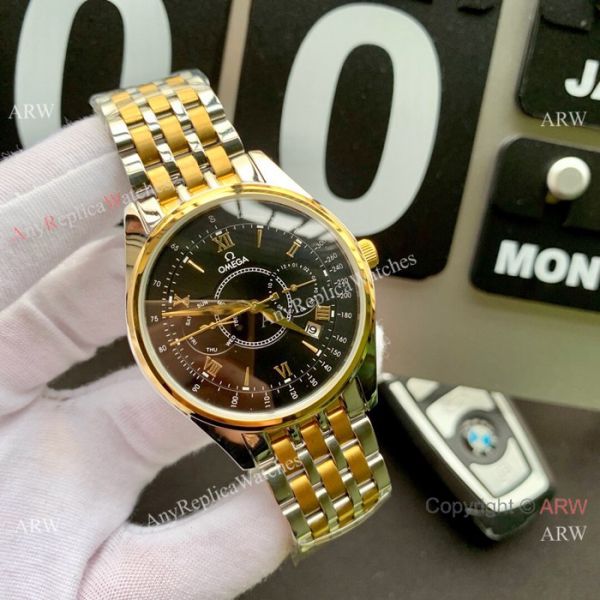 New Copy Omega Complications Automatic Mens Watch 2-Tone Silver Dial New Copy Omega Complications Automatic Mens Watch 2-Tone Silver Dial