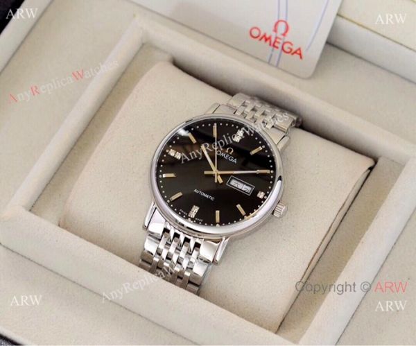 New Replica Omega Day Date Stainless Steel Silver Watch Automatic Movement New Replica Omega Day Date Stainless Steel Silver Watch Automatic Movement