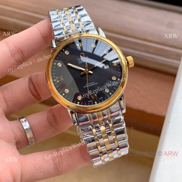 New Style Omega DeVille Automatic Watches Two Tone White Face New Style Omega DeVille Automatic Watches Two Tone White Face