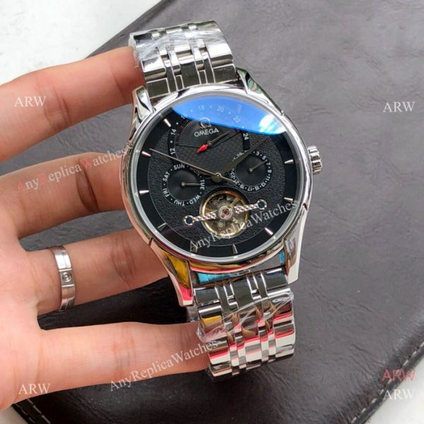 Best Quality Omega Tourbillon Rose Gold Watch Men Size Best Quality Omega Tourbillon Rose Gold Watch Men Size