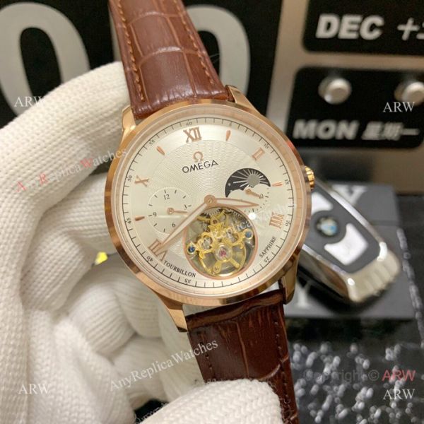 New Replica Omega Complications Moon Phase SS Black Dial Watches 42mm New Replica Omega Complications Moon Phase SS Black Dial Watches 42mm