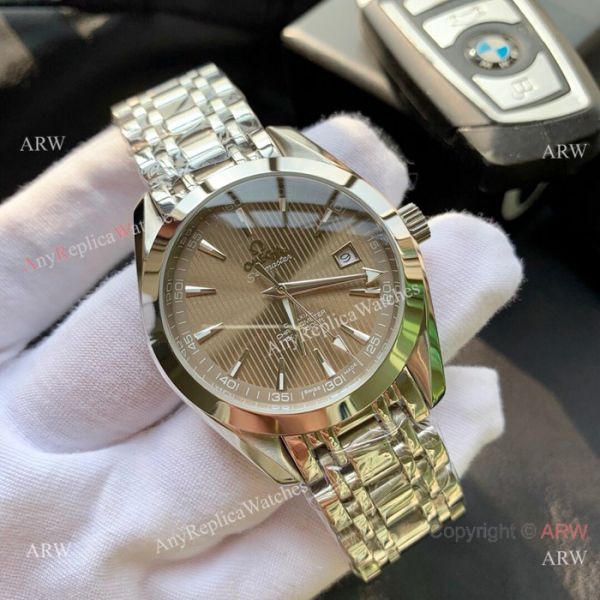 Omega Seamaster Aqua Terra Two Tone Gray Face Watches 42mm AAA Copy Omega Seamaster Aqua Terra Two Tone Gray Face Watches 42mm AAA Copy