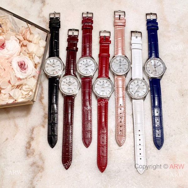 Copy Omega DeVille Co-Axial Cscapement Ladies 34mm watch Diamond bezel Copy Omega DeVille Co-Axial Cscapement Ladies 34mm watch Diamond bezel