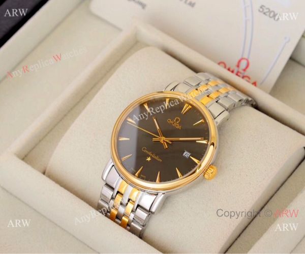 Swiss 8215 Omega Constellation Two Tone Silver Dial Watch Best Replica Swiss 8215 Omega Constellation Two Tone Silver Dial Watch Best Replica