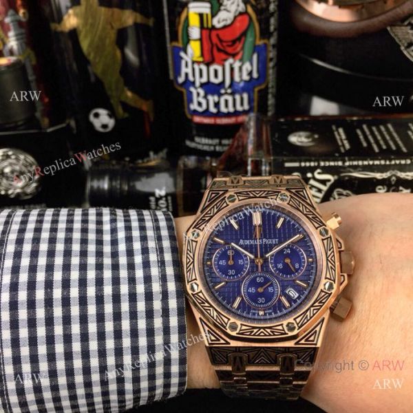 New Style Audemars Piguet Royal Oak Tattoo Watches Rose Gold Chronograph New Style Audemars Piguet Royal Oak Tattoo Watches Rose Gold Chronograph