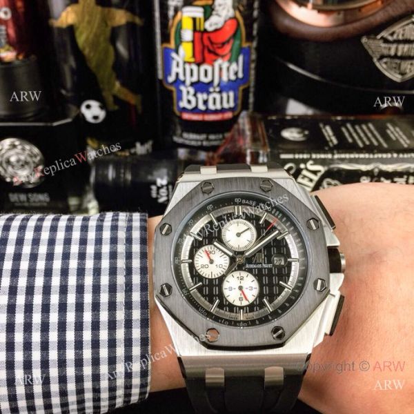 Fake Audemars Piguet Royal Oak Offshore Automatic watch SS White Dial Fake Audemars Piguet Royal Oak Offshore Automatic watch SS White Dial