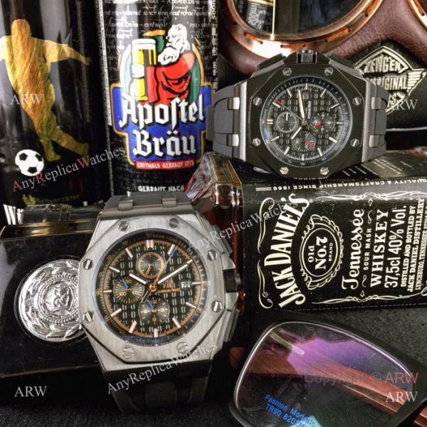 Best Audemars Piguet Royal Oak Offshore Replica Watches Black Case Rose Gold Marker Best Audemars Piguet Royal Oak Offshore Replica Watches Black Case Rose Gold Marker