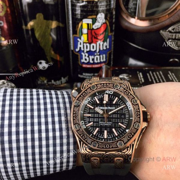 Replica Audemars Piguet Royal Oak Offshore Tattoo Watch SS Black Dial Replica Audemars Piguet Royal Oak Offshore Tattoo Watch SS Black Dial