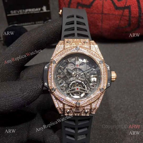 Copy Hublot Big Bang Special Edition Iced Out Full Diamond Watch Rose Gold Case Copy Hublot Big Bang Special Edition Iced Out Full Diamond Watch Rose Gold Case
