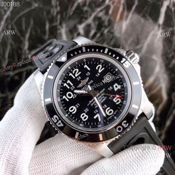 Copy Breitling Superocean II 43mm Watch Blue Dial Blue Rubber Band Copy Breitling Superocean II 43mm Watch Blue Dial Blue Rubber Band