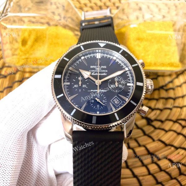 Solid Black Breitling Superocean Heritage II Replica Watches Solid Black Breitling Superocean Heritage II Replica Watches