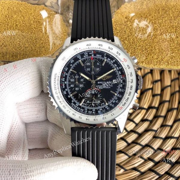 Breitling Navitimer Rubber Strap Edition Speciale Replica Watches White Face Breitling Navitimer Rubber Strap Edition Speciale Replica Watches White Face