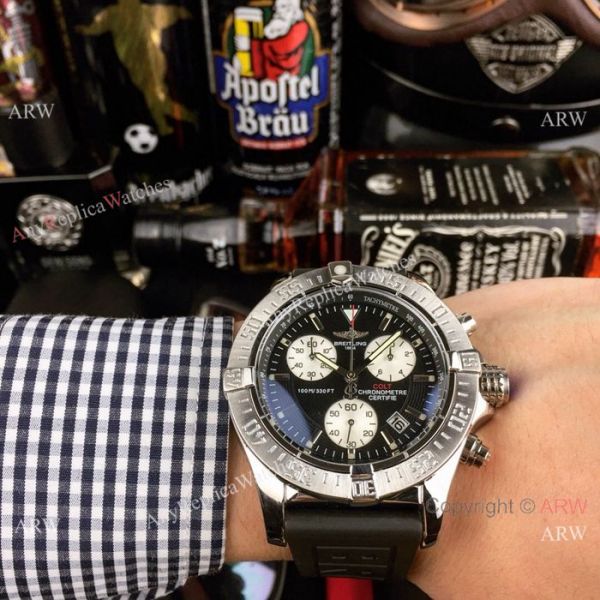 Best Replica Breitling COLT Chronograph Watch Blue Dial Blue Rubber Band Best Replica Breitling COLT Chronograph Watch Blue Dial Blue Rubber Band