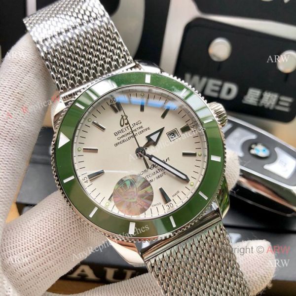 New replica Breitling Superocean Heritage Automatic Watches Blue Bezel White Dial 42mm New replica Breitling Superocean Heritage Automatic Watches Blue Bezel White Dial 42mm