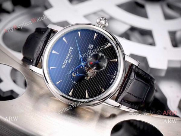 Patek Philippe Calatrava 42mm Copy Watches SS White Moonphase Dial Patek Philippe Calatrava 42mm Copy Watches SS White Moonphase Dial