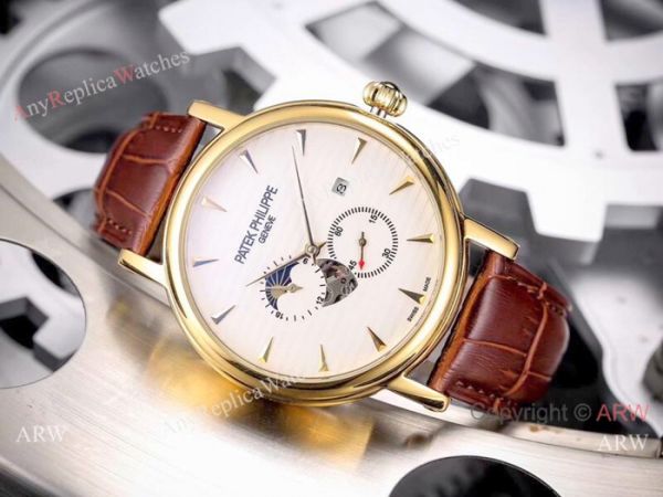 Patek Philippe geneve Calatrava Watch Gold Case Black Face Patek Philippe geneve Calatrava Watch Gold Case Black Face