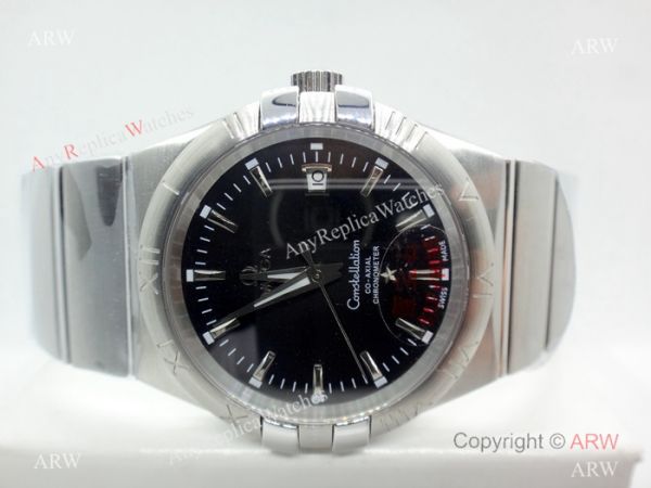 Omega Double Eagle Black Dial Stainless Steel Men Watch Replica Omega Double Eagle Black Dial Stainless Steel Men Watch Replica