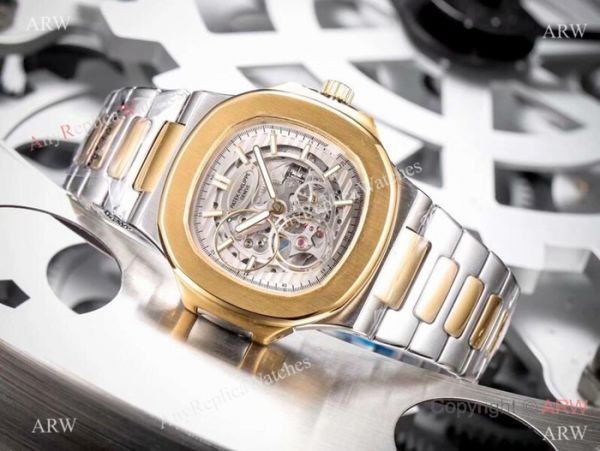 Clone Patek Philippe Skeleton Watches Two Tone Rose Gold 40mm Clone Patek Philippe Skeleton Watches Two Tone Rose Gold 40mm