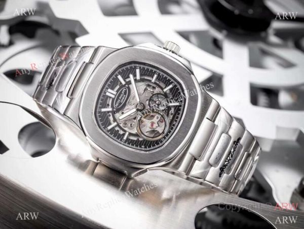 New Patek Philippe Nautilus Ss Silver dial Watch Patek Philippe Skeleton Replica New Patek Philippe Nautilus Ss Silver dial Watch Patek Philippe Skeleton Replica
