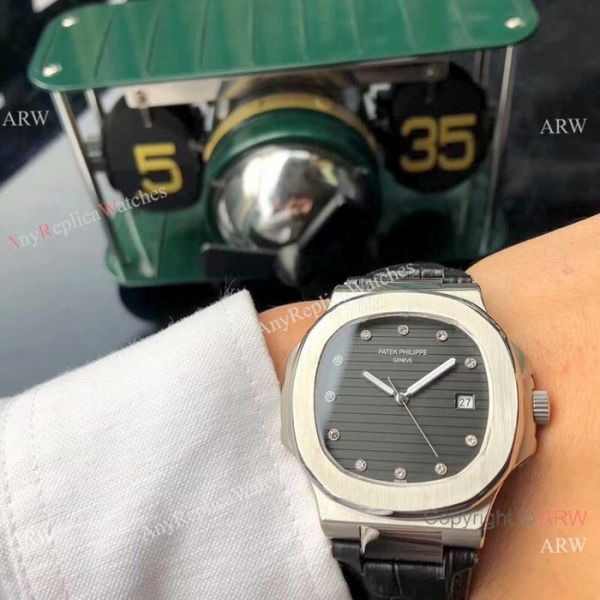 Fake Patek Philippe Nautilus 42mm Men Watches SS Diamond Marker Fake Patek Philippe Nautilus 42mm Men Watches SS Diamond Marker