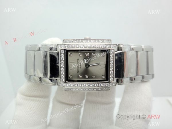 2019 Copy Patek Philippe Twenty 4 Stainless Steel Silver Dial Watches 26mm Women 2019 Copy Patek Philippe Twenty 4 Stainless Steel Silver Dial Watches 26mm Women