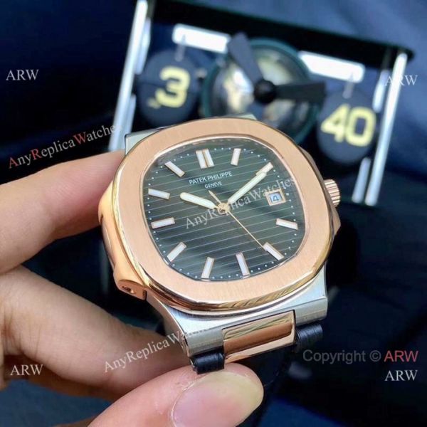 Patek Philippe Nautilus Replica Watches Rose Gold Brown Leather Strap Patek Philippe Nautilus Replica Watches Rose Gold Brown Leather Strap