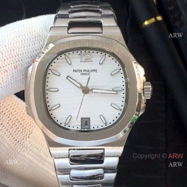 Fake Patek Philippe Nautilus Womens Watches SS Black Face QUARTZ Fake Patek Philippe Nautilus Womens Watches SS Black Face QUARTZ