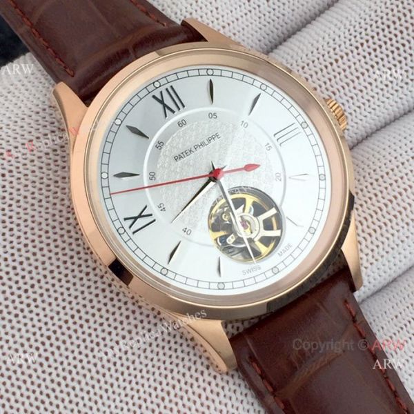 Copy Patek Philippe Tourbillon Men Watch Black Case Red Hand Copy Patek Philippe Tourbillon Men Watch Black Case Red Hand
