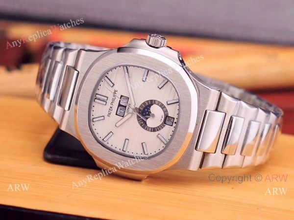 Fake Patek Philippe Nautilus Annual Calendar Man Watch Stainless Steel Blue Face Fake Patek Philippe Nautilus Annual Calendar Man Watch Stainless Steel Blue Face