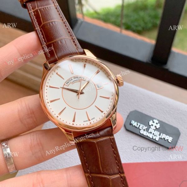 Clone Patek Philippe Calatrava 41mm Wristwatch SS White Face Clone Patek Philippe Calatrava 41mm Wristwatch SS White Face
