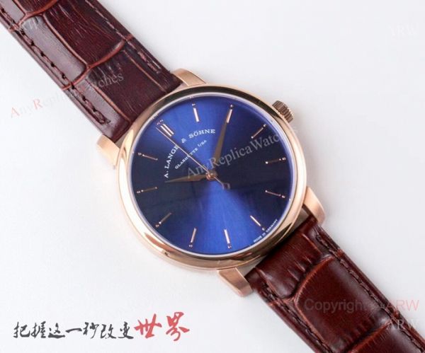 Swiss Copy A.Lange Sohne Saxonia Thin Rose Gold watch 9015 Movement Swiss Copy A.Lange Sohne Saxonia Thin Rose Gold watch 9015 Movement