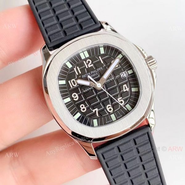 Copy Patek Philippe Aquanaut Luce 5067A SS Black Dial Watch Swiss Grade 1 Copy Patek Philippe Aquanaut Luce 5067A SS Black Dial Watch Swiss Grade 1