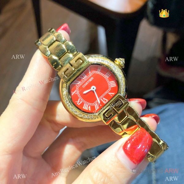 Rotonde de Cartier Yellow Gold Ladies watches 28mm Rotonde de Cartier Yellow Gold Ladies watches 28mm