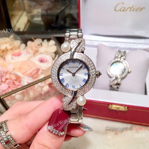 Copy Cartier Women Watch Stainless Steel Sapphire glass Swiss Quality Copy Cartier Women Watch Stainless Steel Sapphire glass Swiss Quality