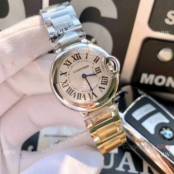 Cartier Watch Replica Ballon Bleu 28mm Stainless Steel White MOP Face Cartier Watch Replica Ballon Bleu 28mm Stainless Steel White MOP Face