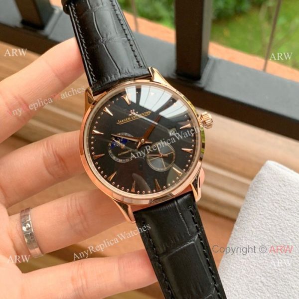 Fake Jaeger-leCoultre Moonphase Rose Gold White Dial Watch Fake Jaeger-leCoultre Moonphase Rose Gold White Dial Watch