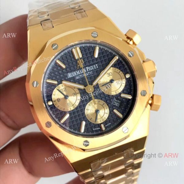 BF Factory Audemars Piguet Royal Oak Blue Dial Rose Gold Replica Watch BF Factory Audemars Piguet Royal Oak Blue Dial Rose Gold Replica Watch