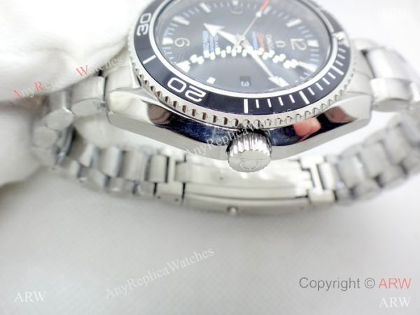 Fake Omega Seamaster Planet Ocean Stianless Steel Black Watch Fake Omega Seamaster Planet Ocean Stianless Steel Black Watch