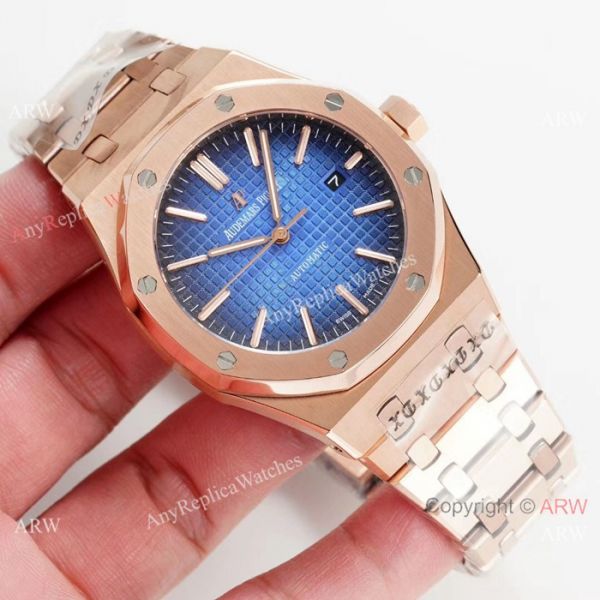 Swiss Grade Audemars Piguet Royal Oak Replica Watch Rose Gold Swiss Grade Audemars Piguet Royal Oak Replica Watch Rose Gold