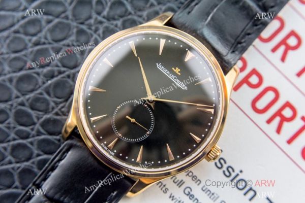 Replica Jaeger LeCoultre Master Ultra Thin Yellow Gold Black Watch Swiss Grade 1 Replica Jaeger LeCoultre Master Ultra Thin Yellow Gold Black Watch Swiss Grade 1