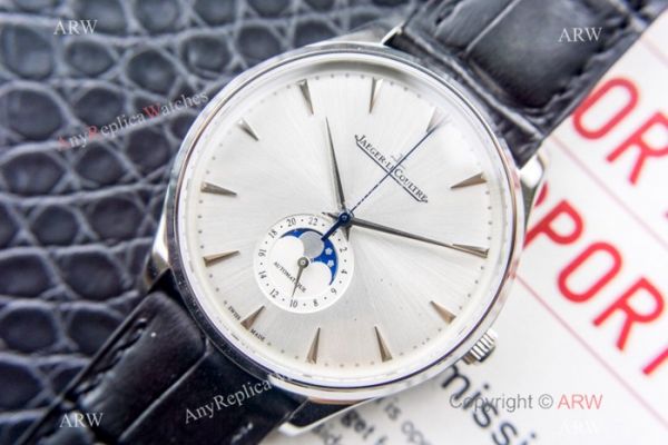 Swiss Copy Jaeger-LeCoultre Master Ultra Thin Moon Watch 39mm SS Silver Face Swiss Copy Jaeger-LeCoultre Master Ultra Thin Moon Watch 39mm SS Silver Face