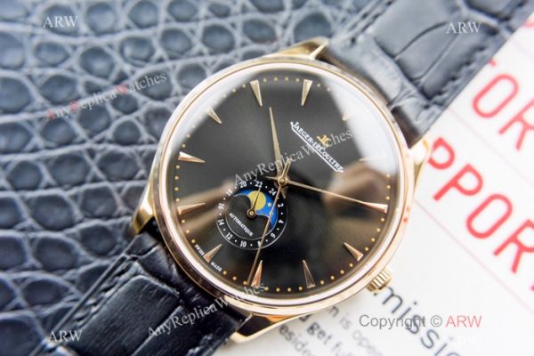 Swiss Copy Jaeger-LeCoultre Master Ultra Thin Moon 39 mm Watch Gold Case Swiss Copy Jaeger-LeCoultre Master Ultra Thin Moon 39 mm Watch Gold Case