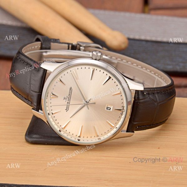 Best Copy Jaeger-LeCoultre Master Rose Gold Silver Face Watch Simple Design Best Copy Jaeger-LeCoultre Master Rose Gold Silver Face Watch Simple Design