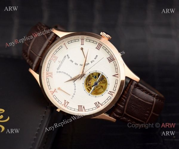 Jaeger-LeCoultre Grand Complications 42mm Watches Replica SS Black Face Jaeger-LeCoultre Grand Complications 42mm Watches Replica SS Black Face