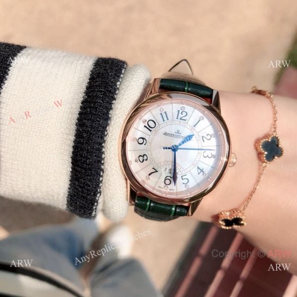 New Copy Jaeger-LeCoultre Rendez Vous 33mm Watch Rose Gold Purple Band New Copy Jaeger-LeCoultre Rendez Vous 33mm Watch Rose Gold Purple Band