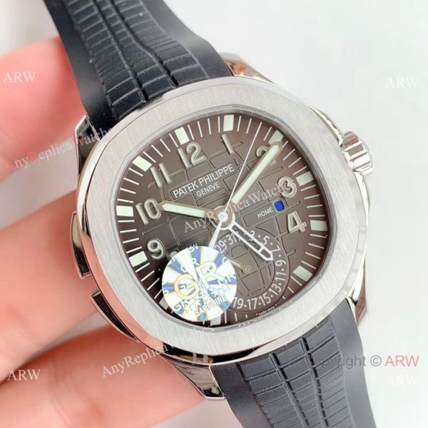 (GR) Swiss Replica Patek Philippe Aquanaut Travel Time Men Watch SS Gray Dial (GR) Swiss Replica Patek Philippe Aquanaut Travel Time Men Watch SS Gray Dial