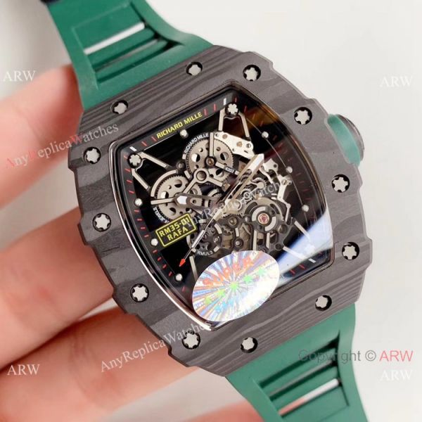 AAA Replica Richard Mille RM 035-01 Rafa Rafael Nadal Watch Green Rubber Band AAA Replica Richard Mille RM 035-01 Rafa Rafael Nadal Watch Green Rubber Band