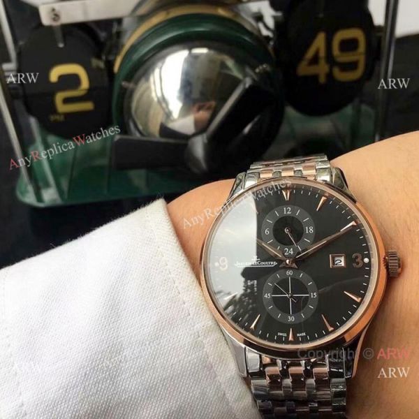 Best Quality Jaeger-LeCoultre Master 2-Tone Rose Gold White Dial Watch 42mm Best Quality Jaeger-LeCoultre Master 2-Tone Rose Gold White Dial Watch 42mm